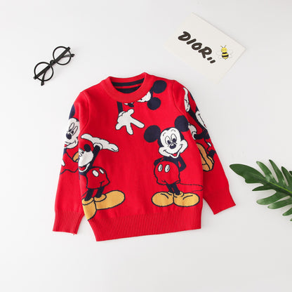 Disney Sweater Mickey Mouse Boys Knitted Sweater