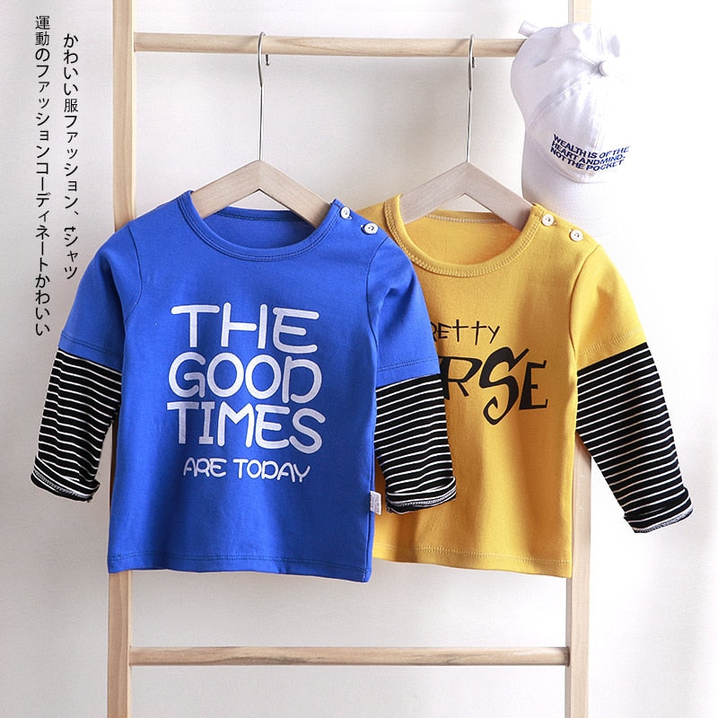 T-Shirts Long Sleeve Cotton Boys/Girls 12M-6T