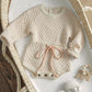 Newborn Baby Girls Romper Warm Knit Long Sleeve