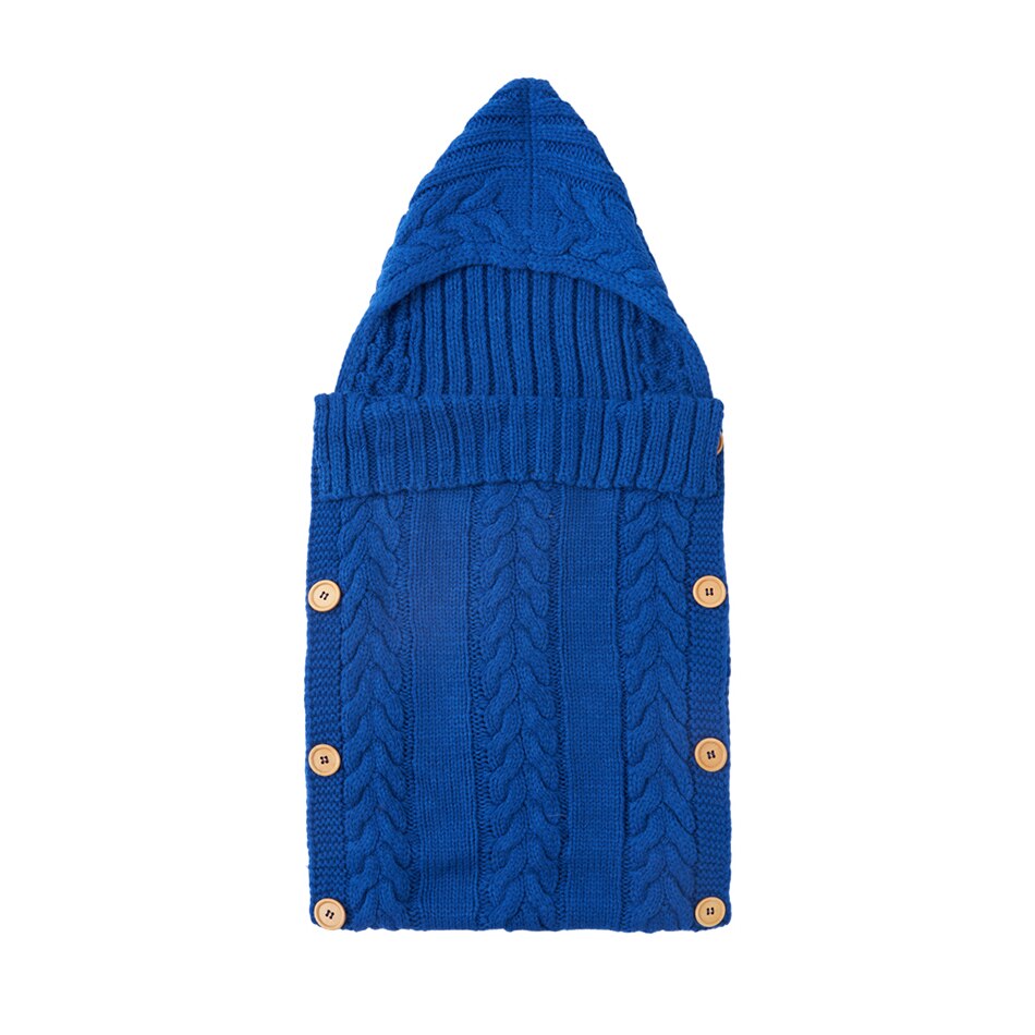 Winter Knitted Thick Wool Baby Stroller Sleeping Bag
