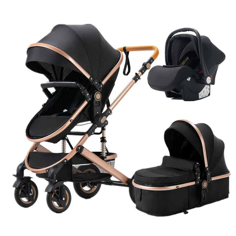 Luxury Baby Stroller 3 in 1