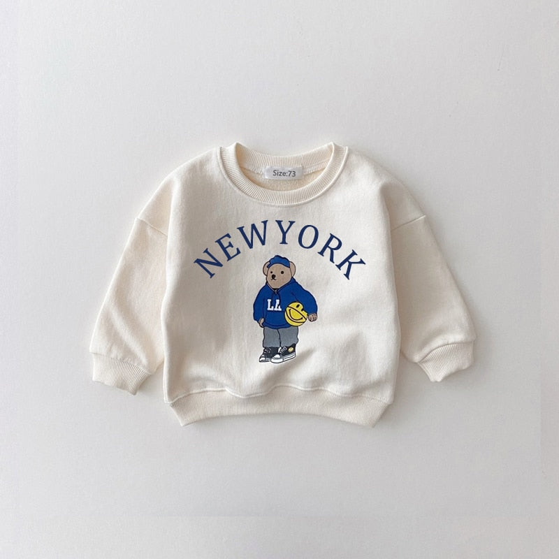 Baby Boys Girls Set Bear Sweatshirt + Pants 2pcs
