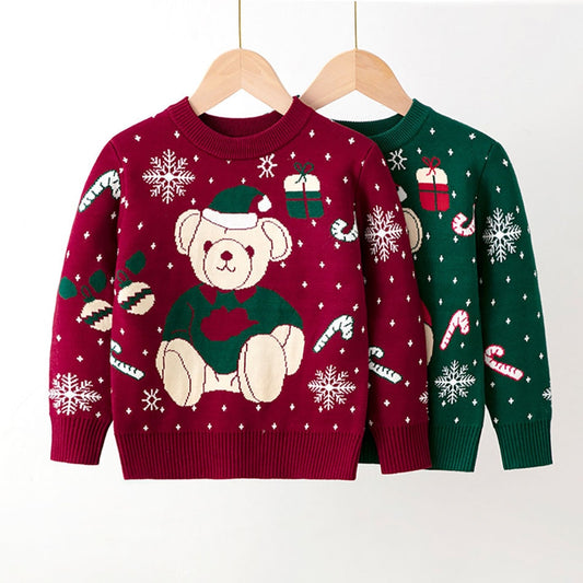 Christmas Kids Knit Sweater 2-8Y