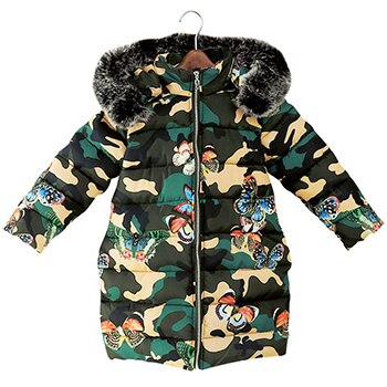 Winter Coat With Fur for Girls 4-12Y