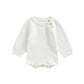 Newborn Infant Baby Girls Boys Knit Romper