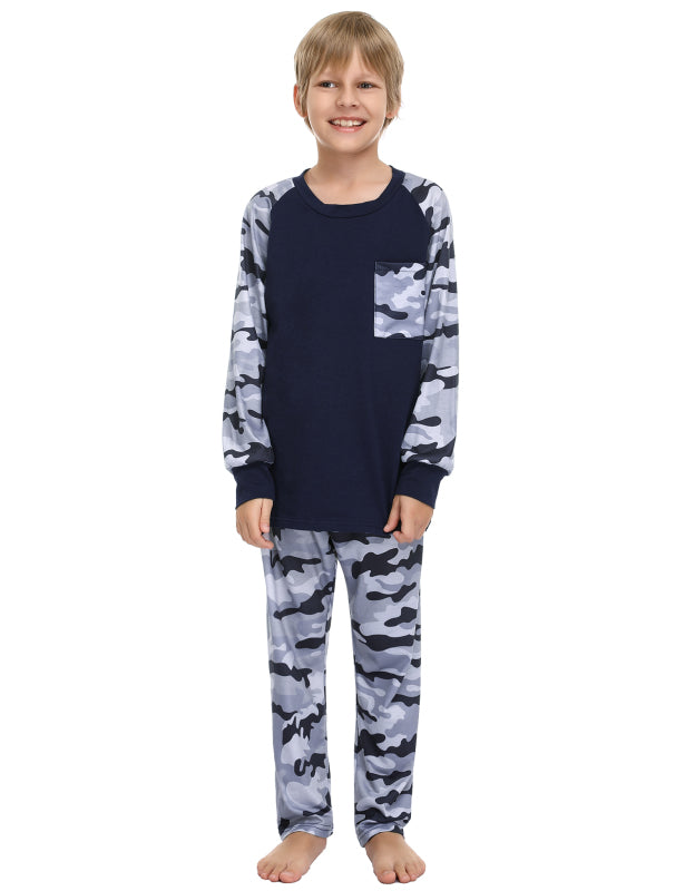 Boy's Camo Pattern Pajama