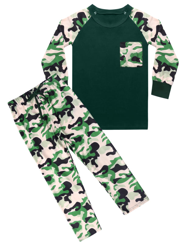 Boy's Camo Pattern Pajama